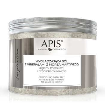 7160 INSPIRATION Wygładzająca sól do kąpieli z minerałami z Morza Martwego algami morskimi i drobinkami kokosa / 650g
